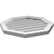 Ekena Millwork Octagonal Surface Mount PVC Gable Vent w/ 2"W x 1-1/2"P Brickmould Frame, 22"W x 22"H GVPOC22X2202SN - alternate 2